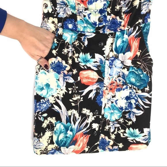 Mind Code Strapless Floral Mini Dress - Picture 5 of 8